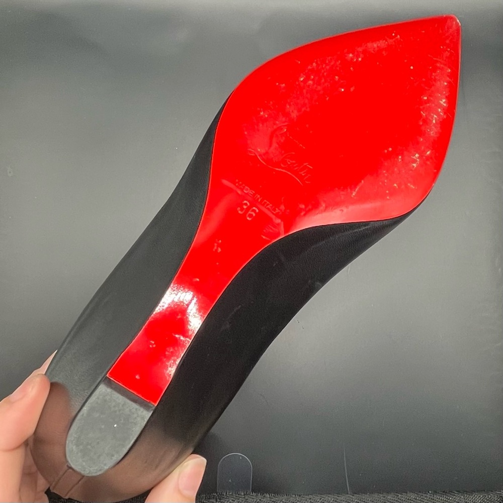 Christian Louboutin Black Pumps with Signature Red Sole